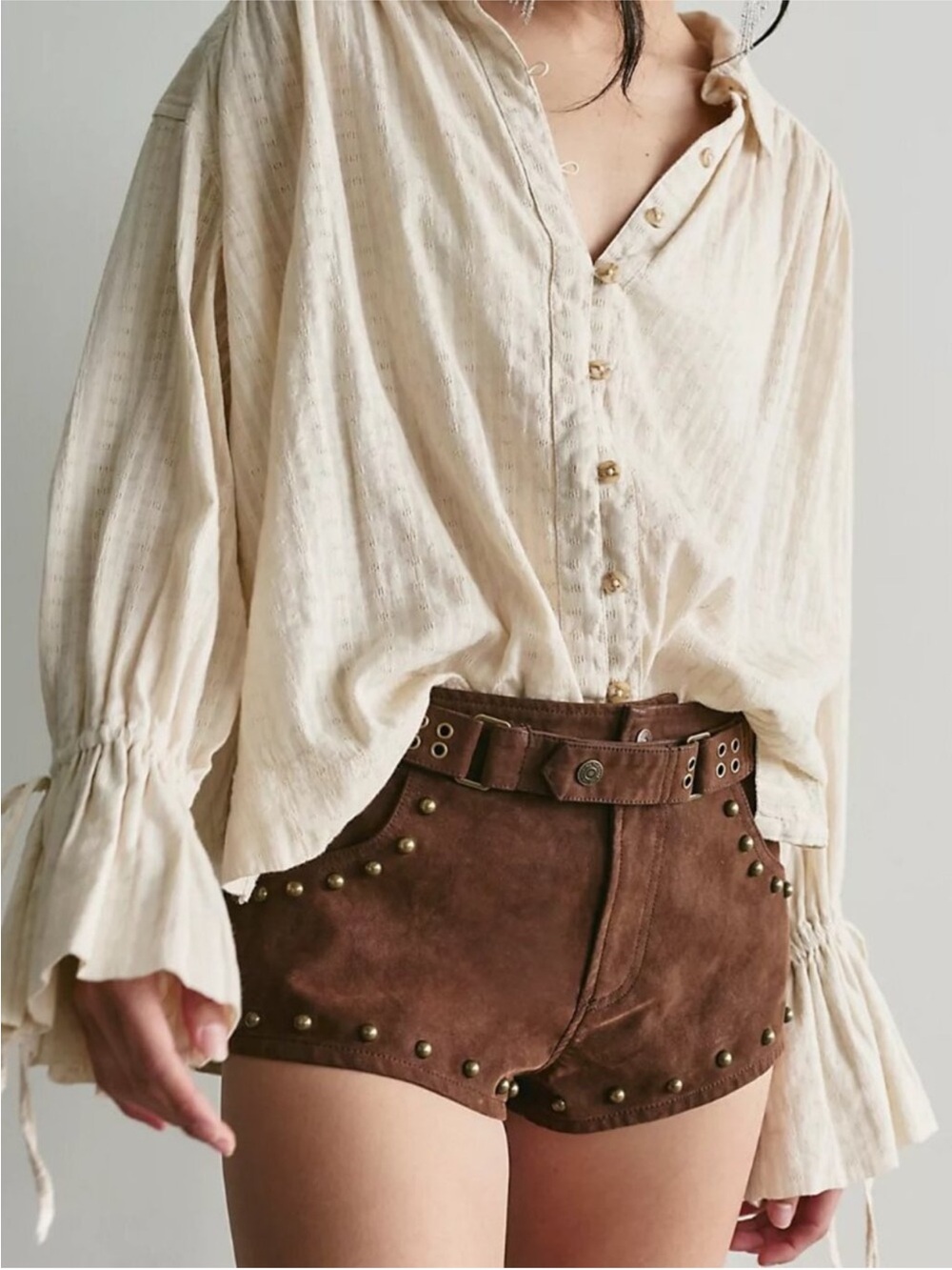 We the Free The Cool Kid Suede Micro Shorts